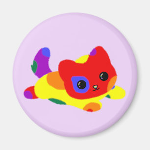 LGBT+ Pride Cat Magnet