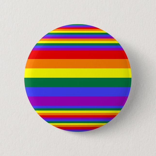 LGBT Pride Colours  2 Inch Round Button (Front)