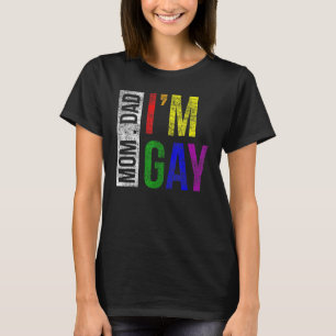Lgbt Pride Dad Mom I Am Gay Rainbow Family Support T-Shirt