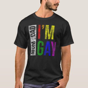 LGBT Pride Dad Mom I Am Gay Rainbow Family Support T-Shirt