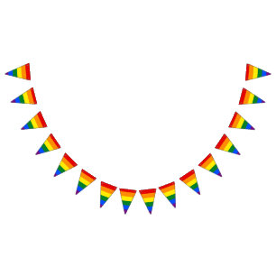 LGBT pride flag banner Bunting Flags