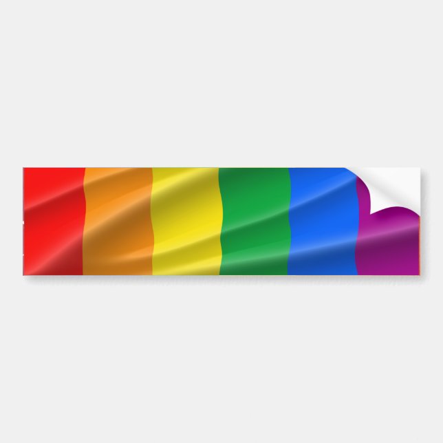 LGBT PRIDE FLAG BAR --.png Bumper Sticker (Front)