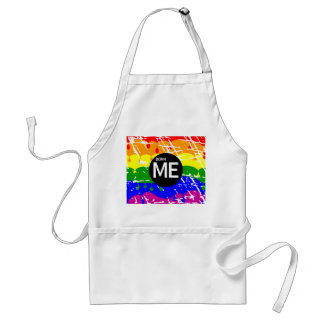 LGBT Pride Flag Dripping Paint Born Me Standard Apron