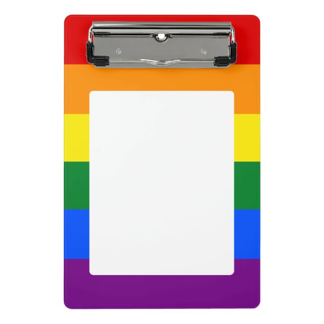LGBT pride flag Mini Clipboard (Front)