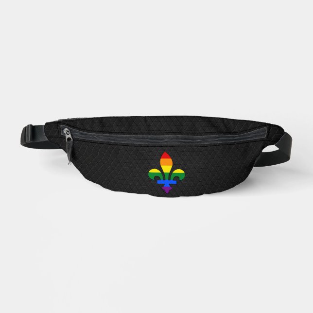 LGBT pride fleur-de-lis  Fanny Pack (Front)