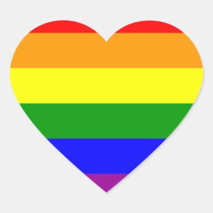 LGBT+pride- gay. Heart rainbow.  Sticker