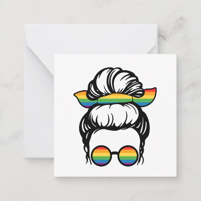 LGBT-Pride. Gay love  Note Card (Front)