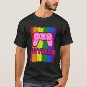 LGBT Pride Gaymer Gay Pride Gamer Gaming Freedom T-Shirt