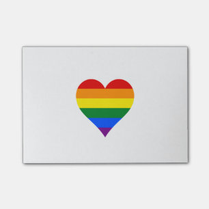 LGBT pride heart Post-it Notes