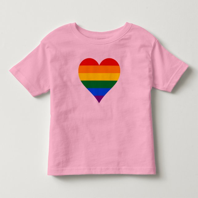 LGBT pride heart T-Shirt (Front)