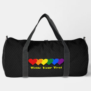 LGBT pride hearts Duffle Bag
