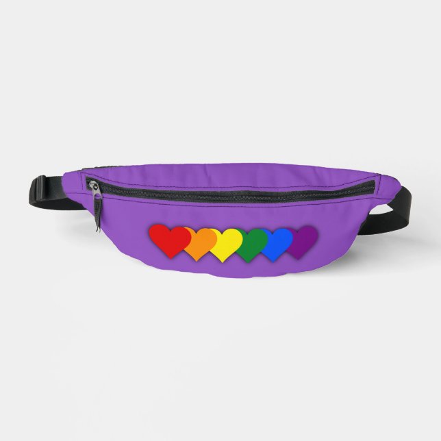 LGBT pride hearts  Fanny Pack (Front)