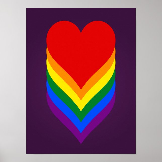 LGBT pride hearts poster (Front)