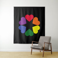LGBT pride hearts