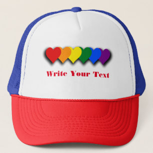 LGBT pride hearts  Trucker Hat