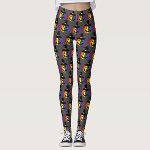 LGBT+ Pride Jack-O'-Lantern Leggings