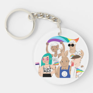 LGBT+Pride. L'amour GAY. drapeau arc-en-ciel. Clé