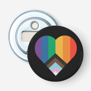LGBT+pride love. Rainbow flag        Bottle Opener