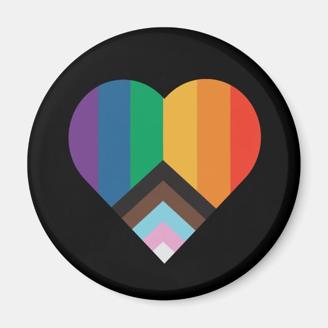 LGBT+pride love. Rainbow flag     Button Magnet (Front)