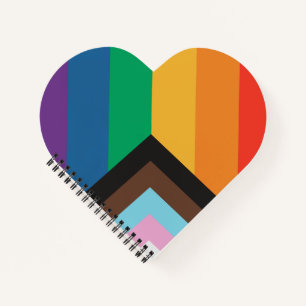 LGBT+pride love. Rainbow flag    Notebook