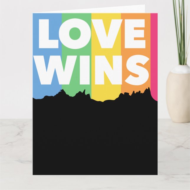 LGBT+pride. love wins. Queer.      Card (Front)