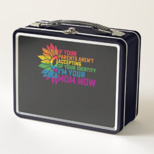 LGBT Pride Parents Accepting Im Your Mom Now Gay Metal Lunch Box
