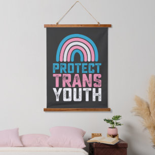 LGBT Pride Protect Trans Transgender Youth Kids Hanging Tapestry