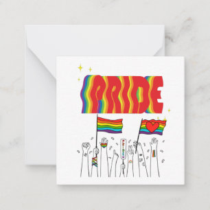 LGBT+Pride. Queer- gay love pride.  Card