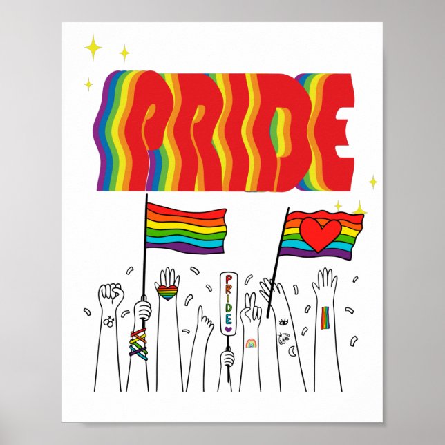 LGBT+Pride. Queer- gay love pride. Poster (Front)