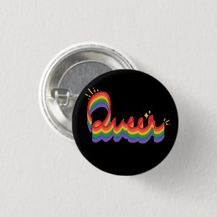 LGBT+ Pride. Queer love.           1 Inch Round Button