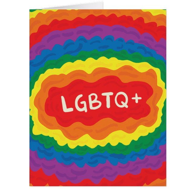 LGBT+pride. queer , rainbow colour.  card (Front)