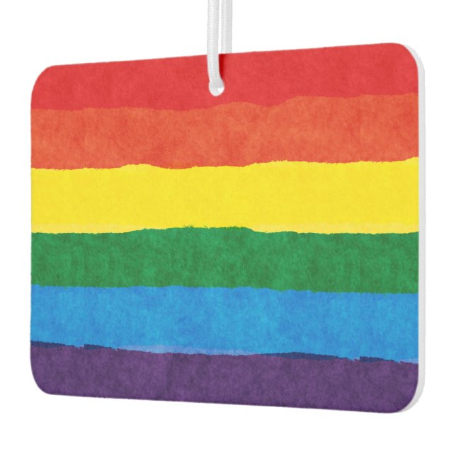 LGBT Pride Rainbow Air Freshner Freshener (Left)
