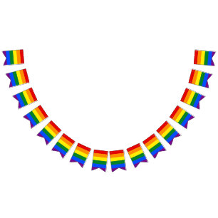 LGBT Pride Rainbow Bunting Flags