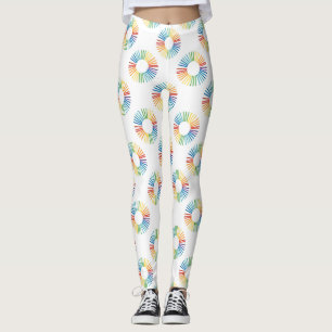 LGBT Pride Rainbow Circle Pattern  Leggings