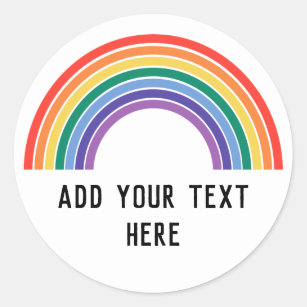  LGBT Pride Rainbow  Classic Round Sticker