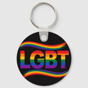 LGBT Pride Rainbow Design Keychain