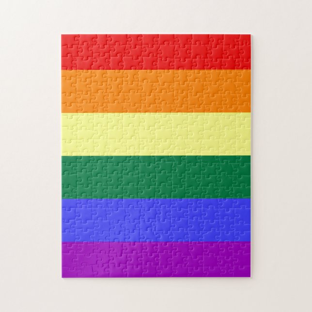 LGBT Pride Rainbow Flag Jigsaw Puzzle (Vertical)