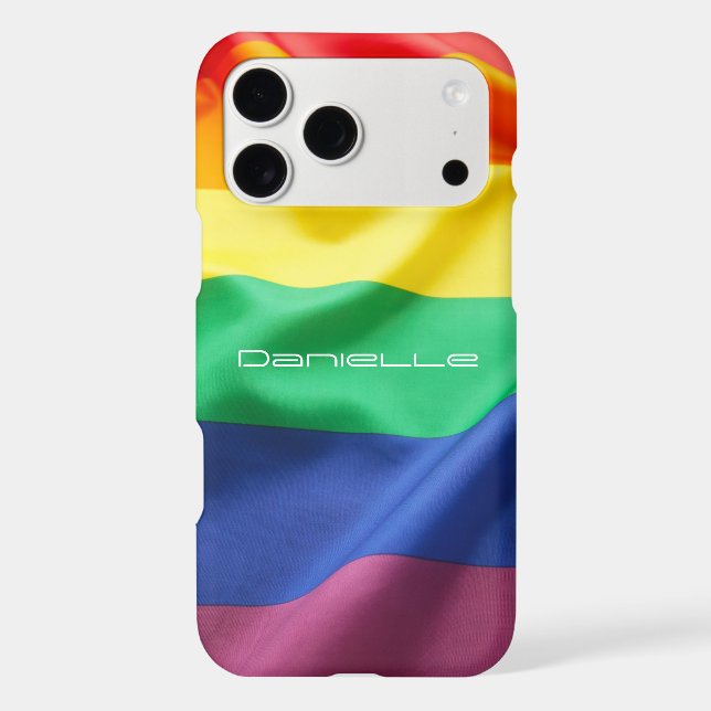 LGBT Pride Rainbow Flag Personalized Name (Back)