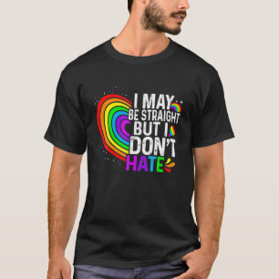 LGBT Pride Rainbow Heart Do Not Hate Gay Lesbian T-Shirt