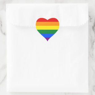 LGBT Pride Rainbow Heart Sticker