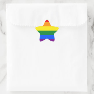 LGBT Pride Rainbow Star Sticker
