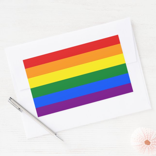LGBT Pride Rainbow Sticker (Envelope)