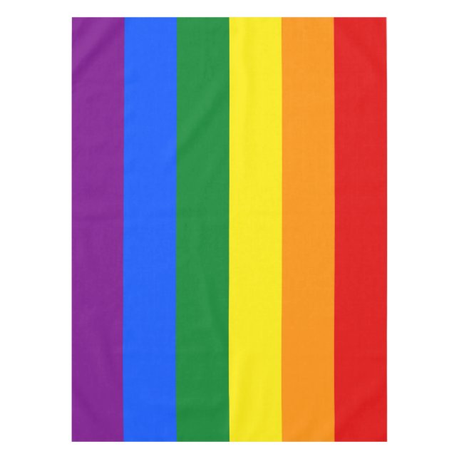 LGBT Pride Rainbow Tablecloth (Front)