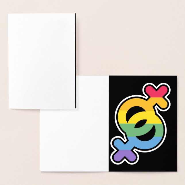 LGBT+Pride. Rainbow.     Thank You Card (Display)