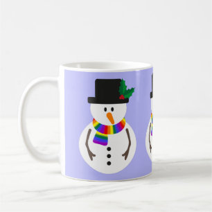 LGBT+ Pride Snowman Mug
