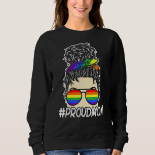 Lgbt Pride Social Movement Proud Mom Sun Glasses Sweatshirt