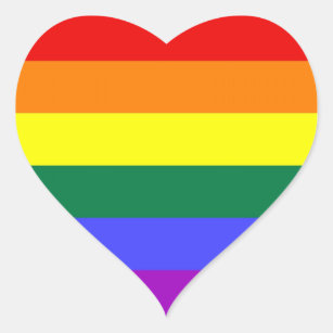 LGBT Pride Stickers (Heart)