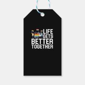 LGBT Pride Support Life Gets Better Together Inclu Gift Tags