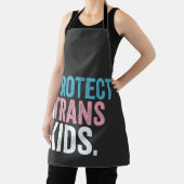 LGBT Pride Support Protect Trans Kids Vintage Apron (Insitu)