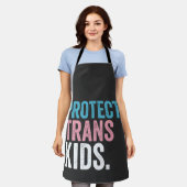 LGBT Pride Support Protect Trans Kids Vintage Apron (Worn)